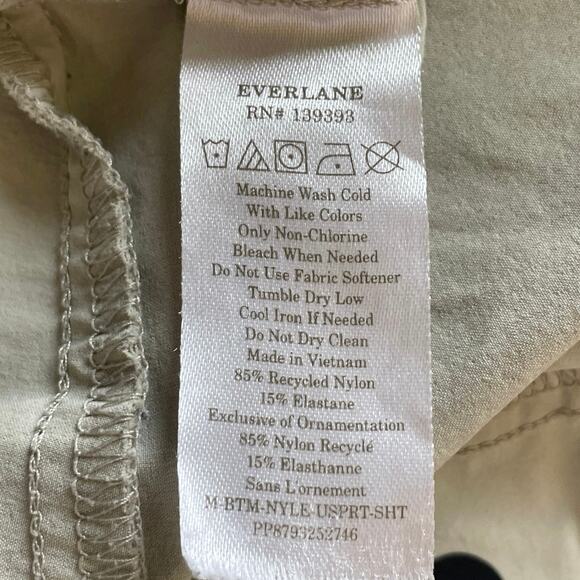 Everlane The Sport Shorts Pull On Drawstring Active Mens Unlined Tan Size Medium - Picture 5 of 7